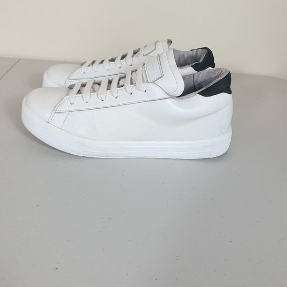 Tony Bianco sneakers white Sze 10 leather lace up volley LOGO good condition - Picture 4 of 9